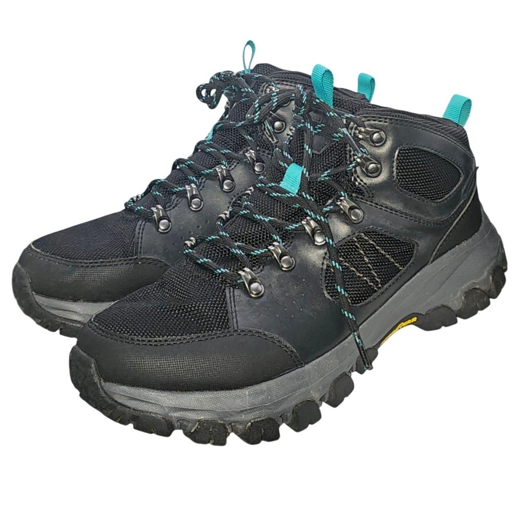 Skechers Relaxed Fit Edgemont Black Waterproof Hiking Boots  Womens Size 9.5 - Picture 4 of 9